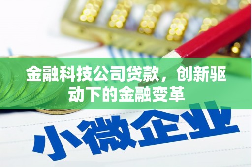 泾河金融科技公司贷款，创新驱动下的金融变革