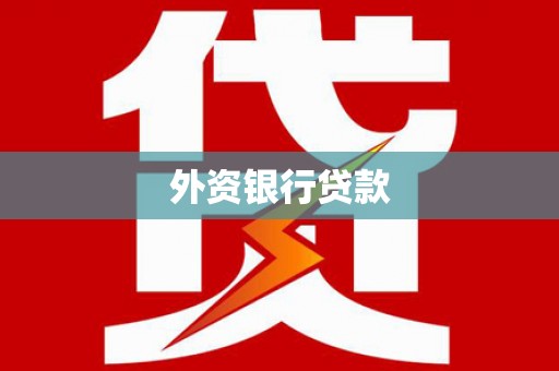 泾河外资银行贷款