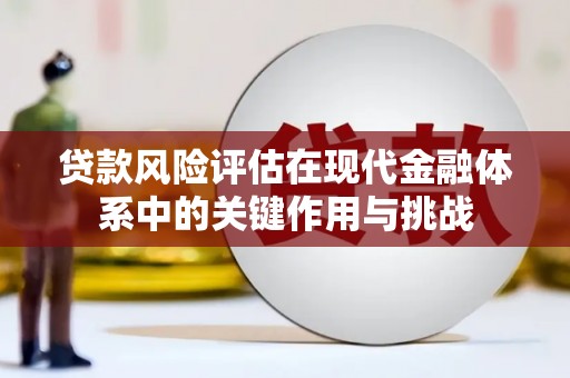 泾河贷款风险评估在现代金融体系中的关键作用与挑战