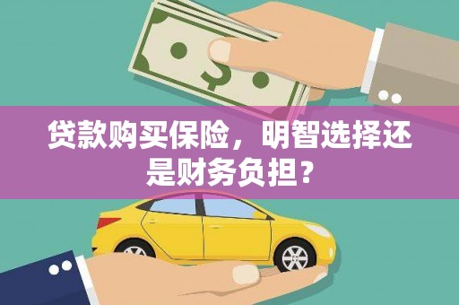 泾河贷款购买保险，明智选择还是财务负担？