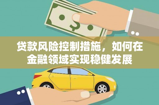 泾河贷款风险控制措施，如何在金融领域实现稳健发展