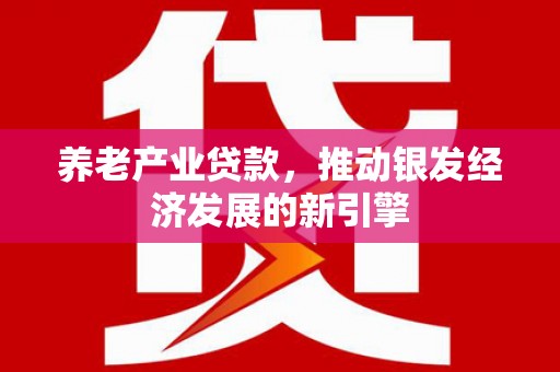 泾河养老产业贷款，推动银发经济发展的新引擎