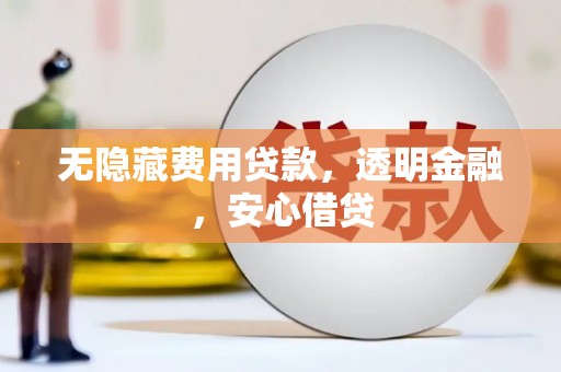 泾河无隐藏费用贷款，透明金融，安心借贷