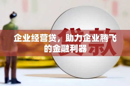 泾河企业经营贷，助力企业腾飞的金融利器