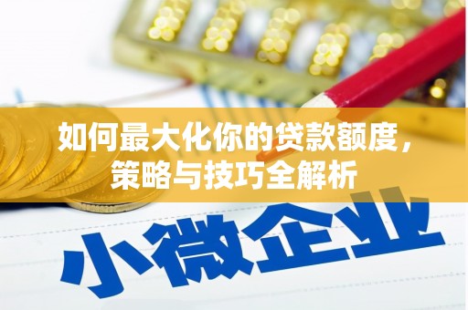 泾河如何最大化你的贷款额度，策略与技巧全解析