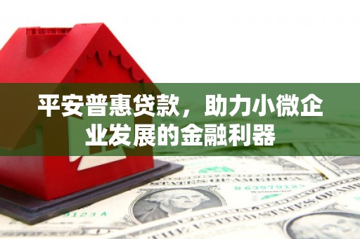 泾河平安普惠贷款，助力小微企业发展的金融利器