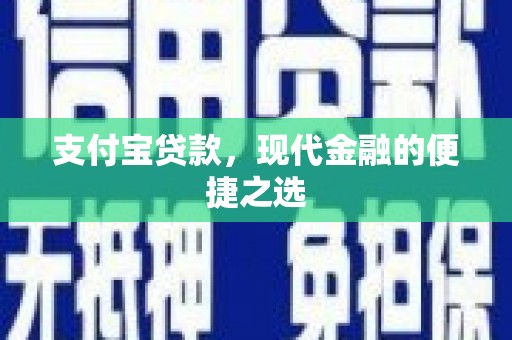 泾河支付宝贷款，现代金融的便捷之选